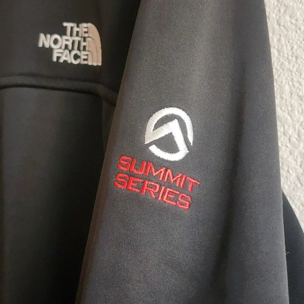 North Face Jacket Mens Medium Black Windstopper Summit Series Softshell Fleece
